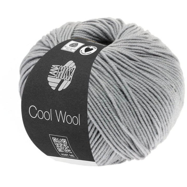 Lana Grossa Cool Wool 50g, Farbe 0589 Steingrau – Merino und Schurwolle bei Lieblingsgarn