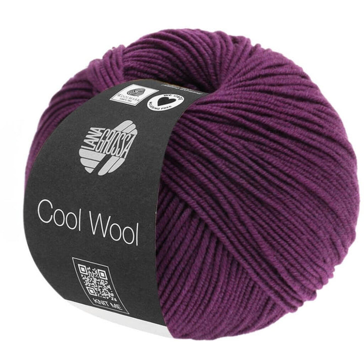 Lana Grossa Cool Wool 50g, Farbe 2023 Dunkelviolett – Merino und Schurwolle bei Lieblingsgarn