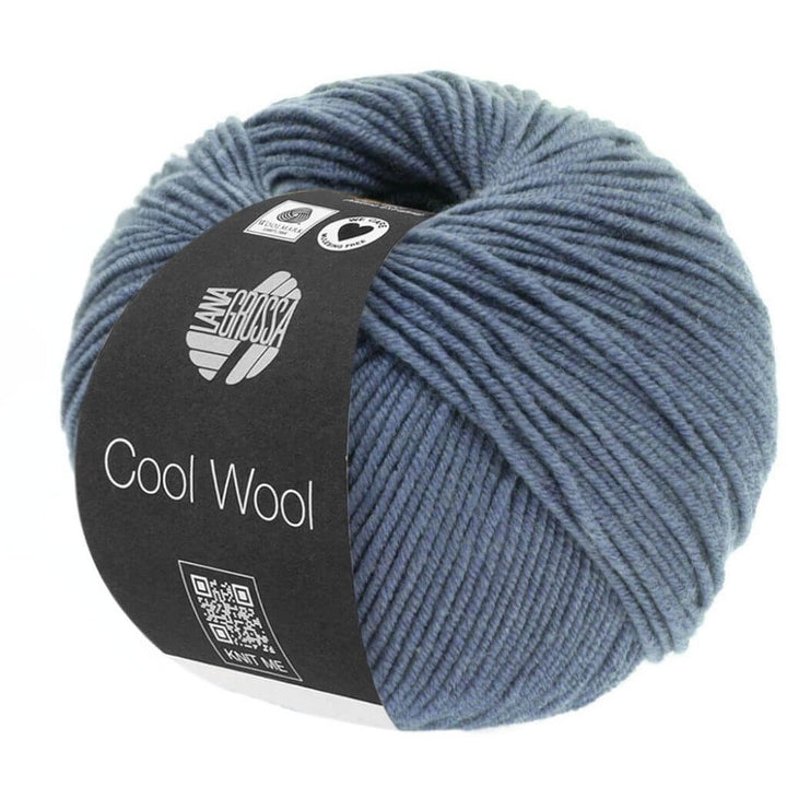 Lana Grossa Cool Wool 50g, Farbe 2037 Graublau – Merino und Schurwolle bei Lieblingsgarn