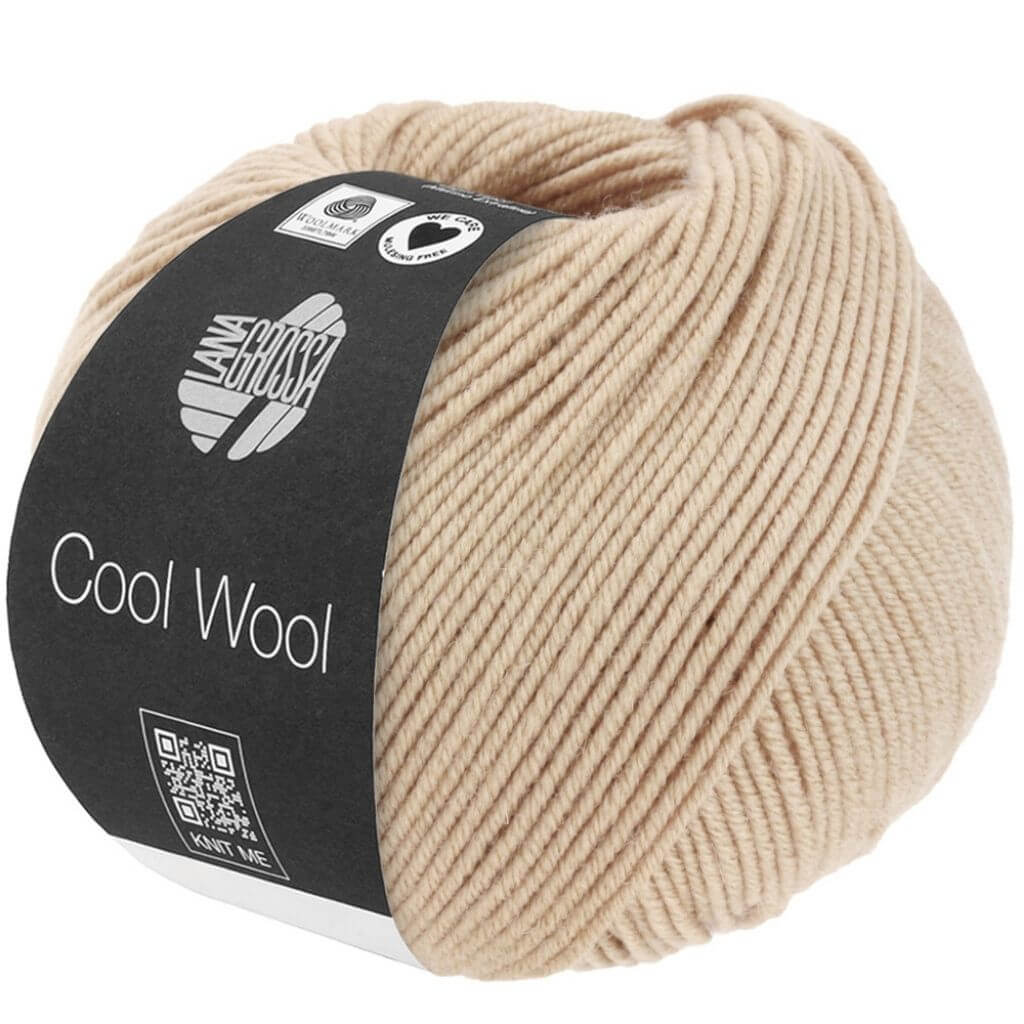 Lana Grossa Cool Wool 50g, Farbe 2114 Perlbeige – Merino und Schurwolle bei Lieblingsgarn