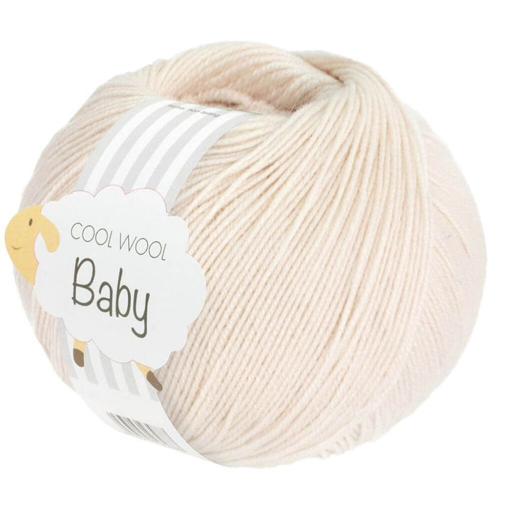 Lana Grossa Cool Wool Baby 50 g, Farbe 323 Muschel – Schurwolle bei Lieblingsgarn