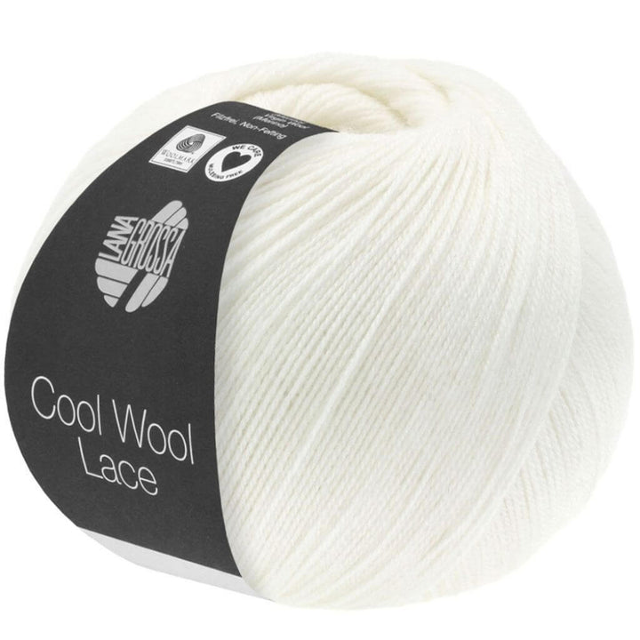 Lana Grossa Cool Wool Lace, Farbe 28 Weiß – Merino bei Lieblingsgarn