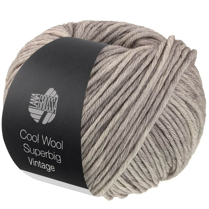 Lana Grossa Cool Wool Superbig Vintage, Farbe 7269 Hellgrau – Merino bei Lieblingsgarn