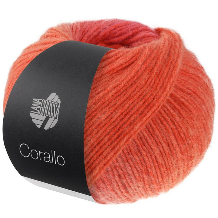 Lana Grossa Corallo, Farbe 2 Himbeer/Rot – Baumwolle und Merino bei Lieblingsgarn
