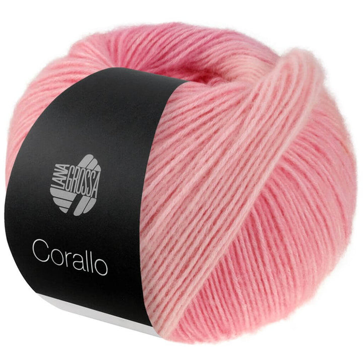 Lana Grossa Corallo, Farbe 3 Zartrosa/Rosa – Baumwolle und Merino bei Lieblingsgarn