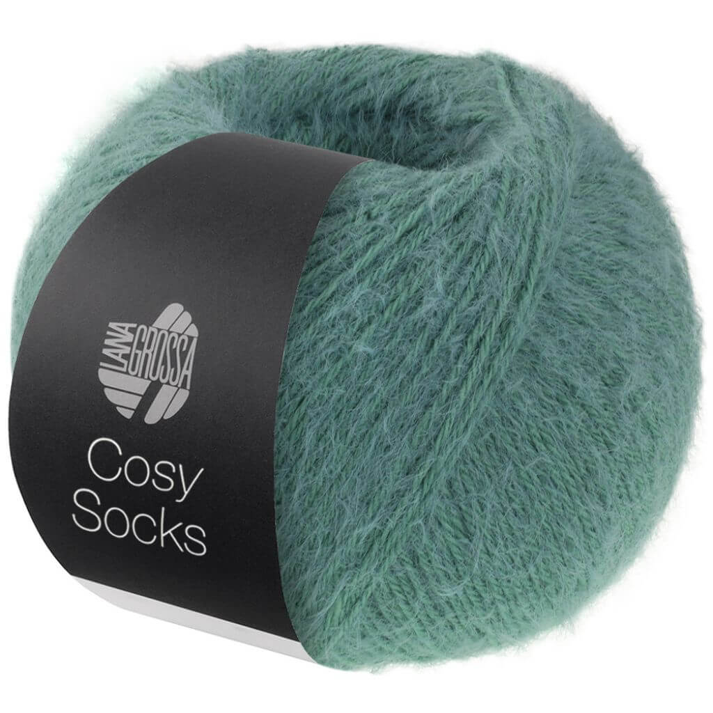 Lana Grossa Cosy Socks, Farbe 6 Salbeigrün – Merino und Synthetik bei Lieblingsgarn