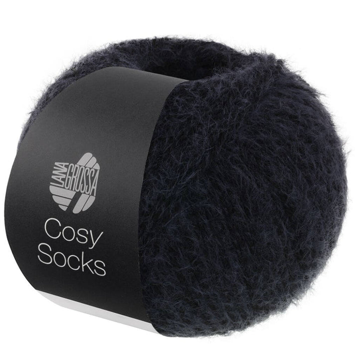 Lana Grossa Cosy Socks, Farbe 18 Schwarz – Merino und Synthetik bei Lieblingsgarn