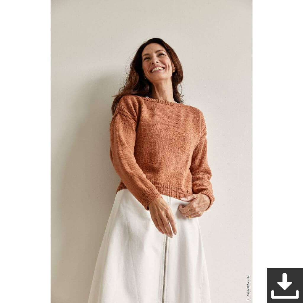 Lana Grossa Pattern Damen Pullover Strickset - Lana Grossa (PDF) bei bei bei bei bei bei bei bei bei bei Lieblingsgarn