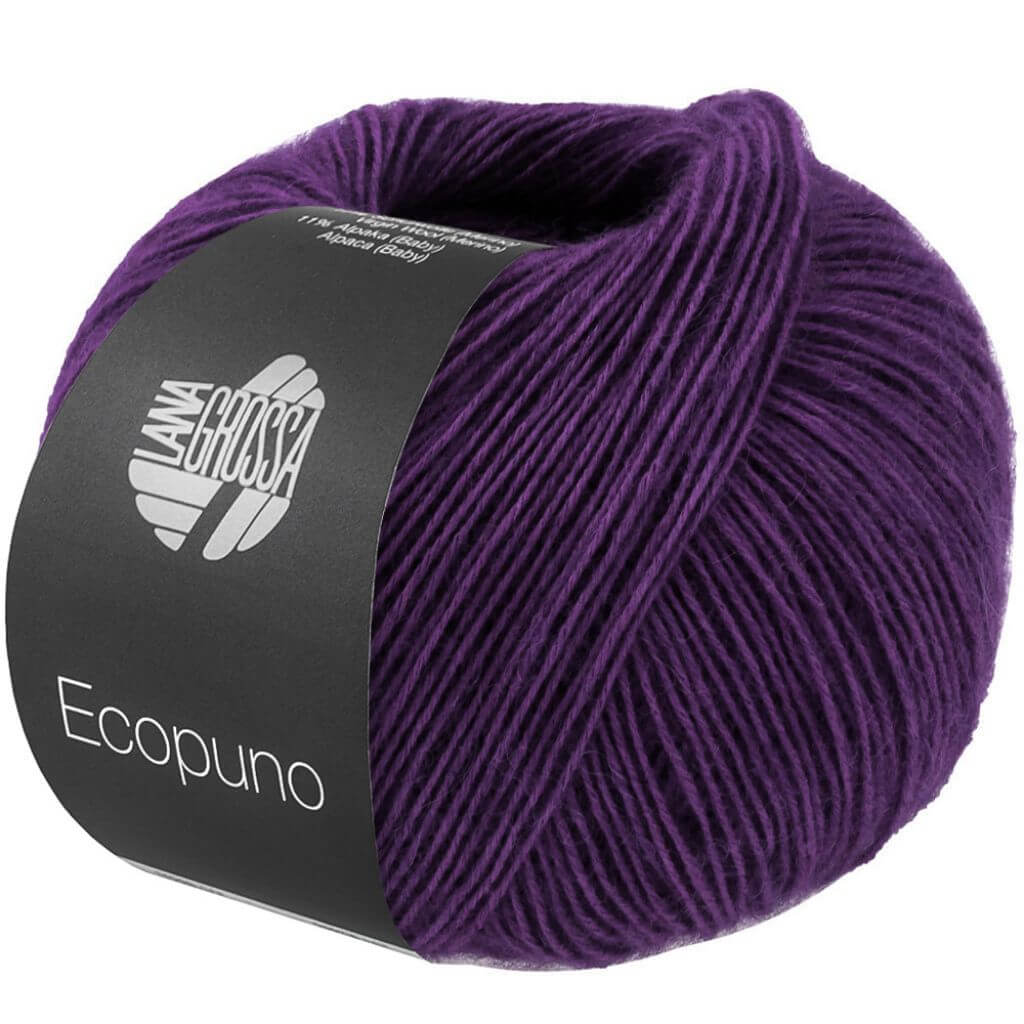 Lana Grossa Ecopuno, Farbe 217 Tiefviolett – Alpaka, Baumwolle und Merino bei Lieblingsgarn