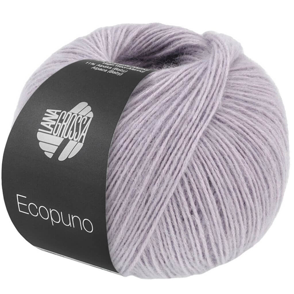 Lana Grossa Ecopuno, Farbe 218 Graulila – Alpaka, Baumwolle und Merino bei Lieblingsgarn