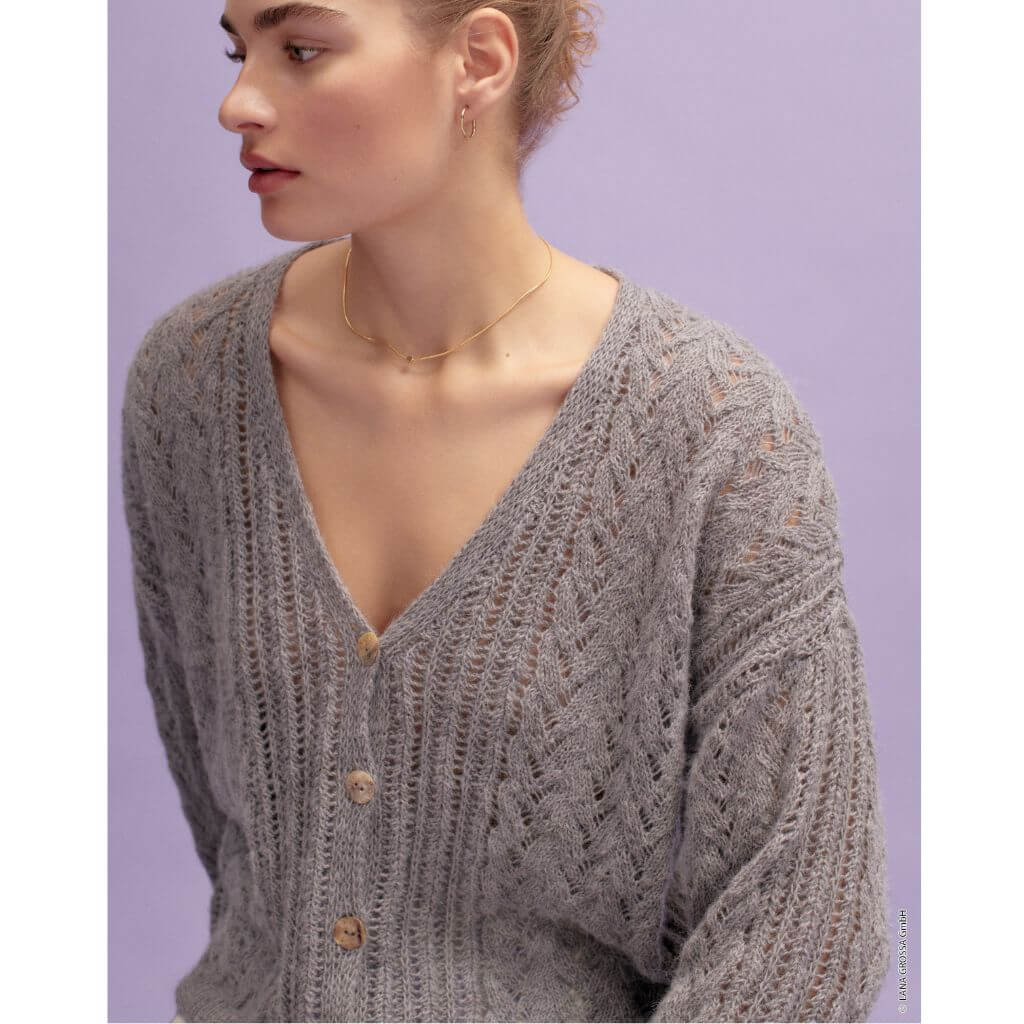 Lana Grossa Pattern Jacke mit Mustermix Strickset - Lana Grossa (PDF) bei bei bei bei bei bei bei bei bei bei Lieblingsgarn
