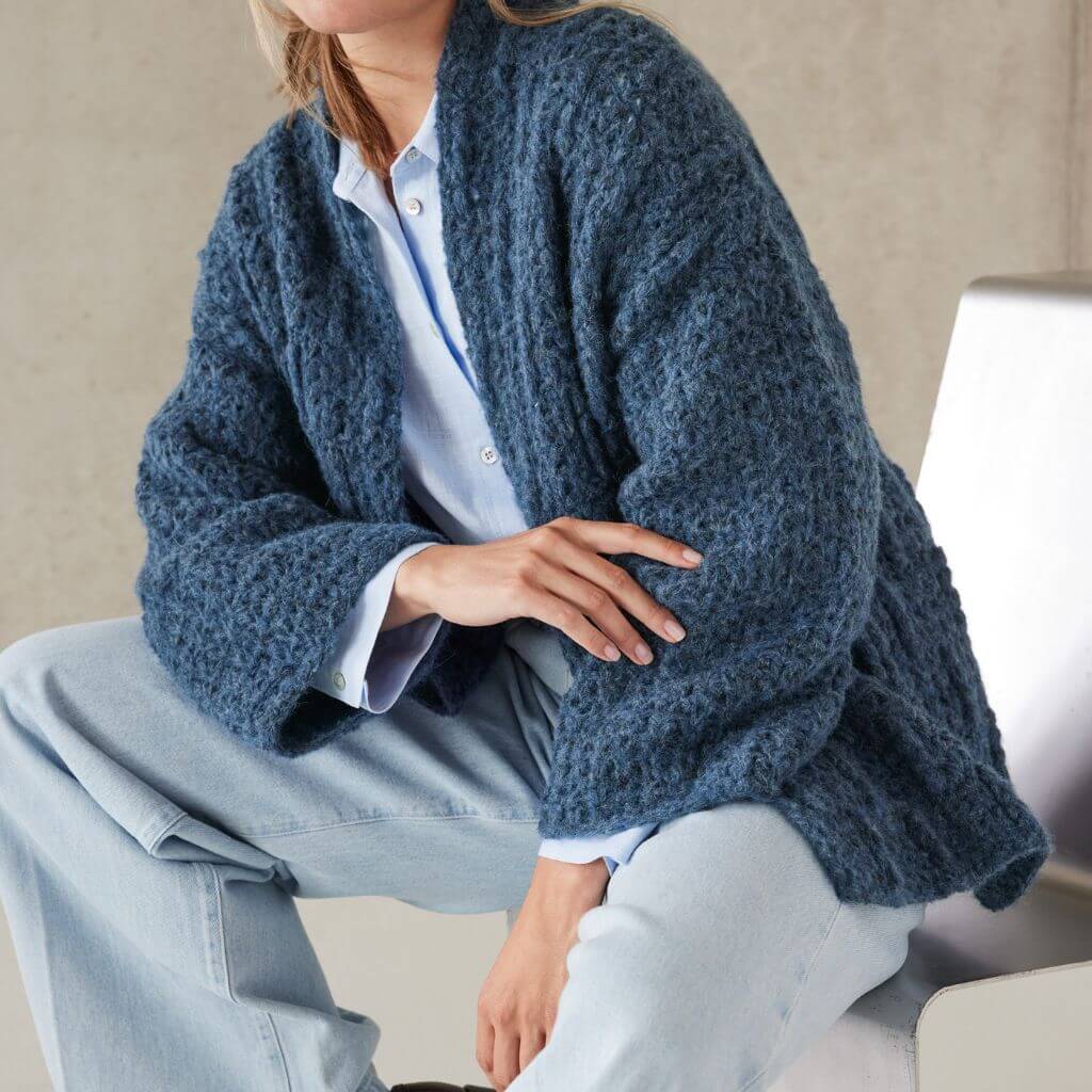 Lana Grossa Lässiger Cardigan Strickanleitung - Lana Grossa (Heft) bei bei bei bei bei bei bei bei bei bei Lieblingsgarn
