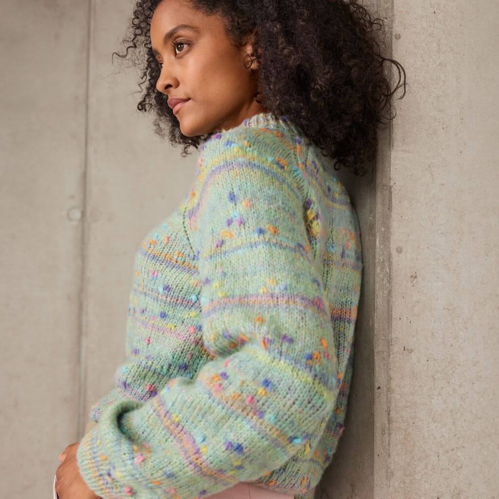 Lana Grossa Farbenfroher Pullover Strickanleitung - Lana Grosse (Heft) bei bei bei bei bei bei bei bei bei bei Lieblingsgarn