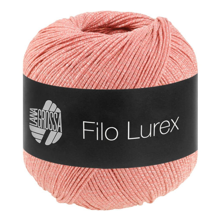 Lana Grossa Filo Lurex, Farbe 6 Lachs – Baumwolle und Synthetik bei Lieblingsgarn