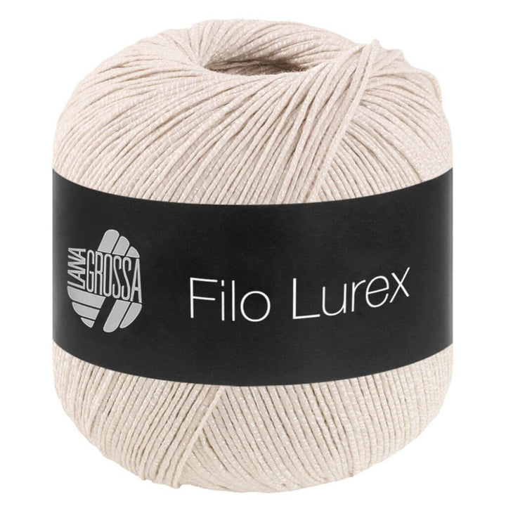 Lana Grossa Filo Lurex, Farbe 18 Hellbeige – Baumwolle und Synthetik bei Lieblingsgarn