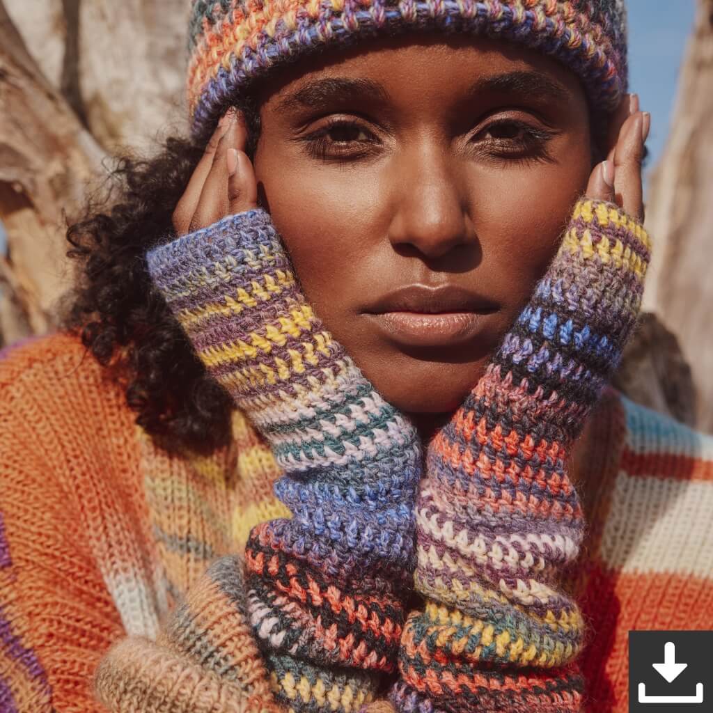 Lana Grossa Pattern Gestreifte Stulpen Häkelset - Lana Grossa (PDF) bei bei bei bei bei bei bei bei bei bei bei Lieblingsgarn