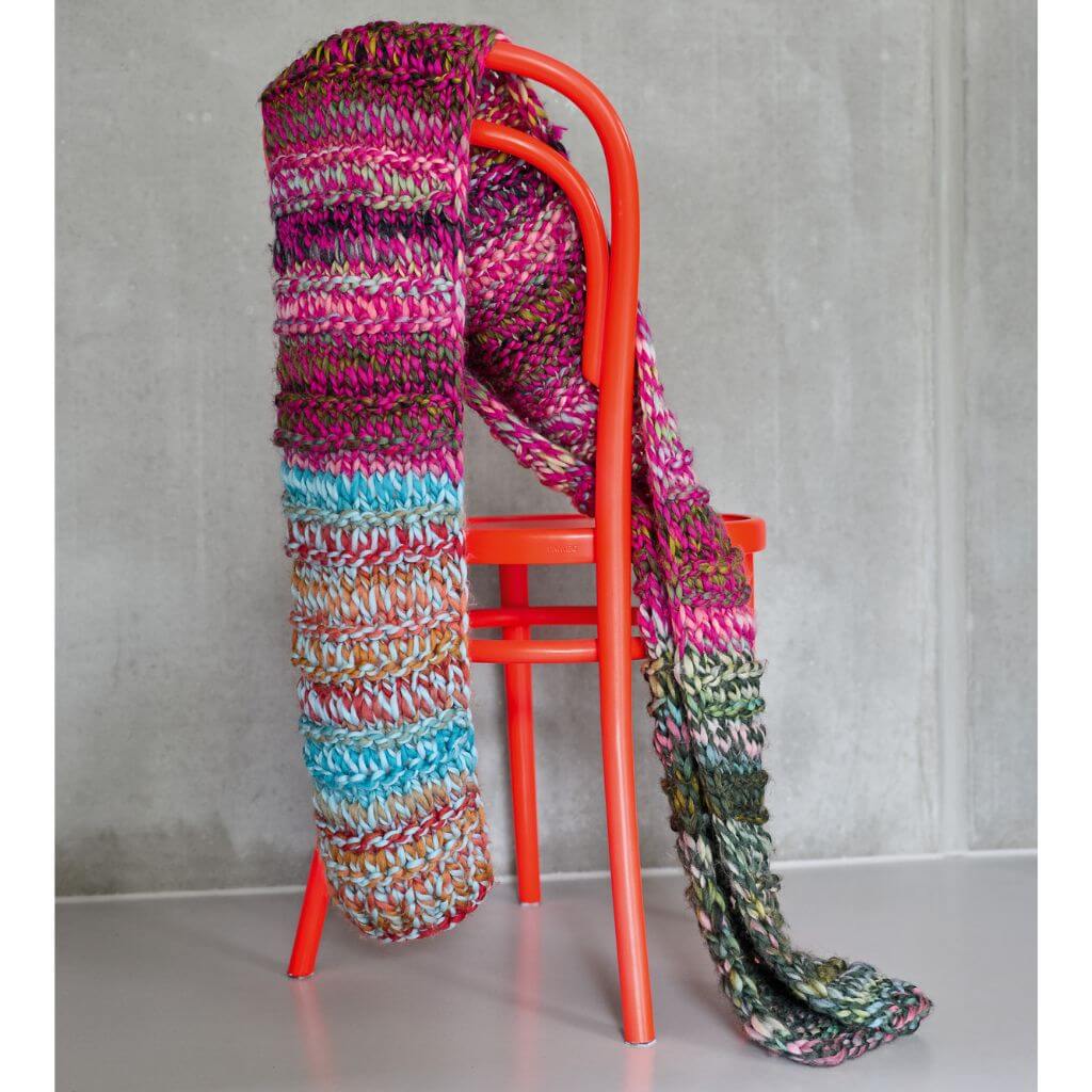 Lana Grossa Bunter Schal Strickanleitung - Lana Grossa (Heft) bei bei bei bei bei bei bei bei bei bei Lieblingsgarn