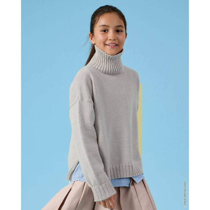 Lana Grossa Rollkragenpullover mit Seitenschlitz Strickanleitung – Bild 4 von 5 bei bei bei bei bei bei bei bei Lieblingsgarn