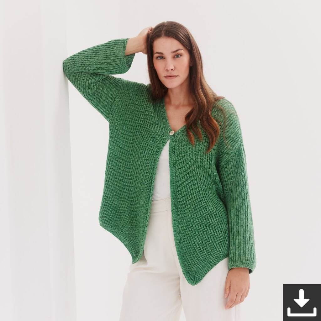 Lana Grossa Damen Strickjacke Strickset - Lana Grossa (PDF) bei bei bei bei bei bei bei bei bei bei bei bei bei Lieblingsgarn