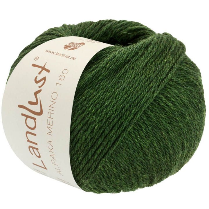 Lana Grossa Landlust Alpaka Merino 160 50 g, Farbe 446 Grün – Alpaka und Merino bei Lieblingsgarn