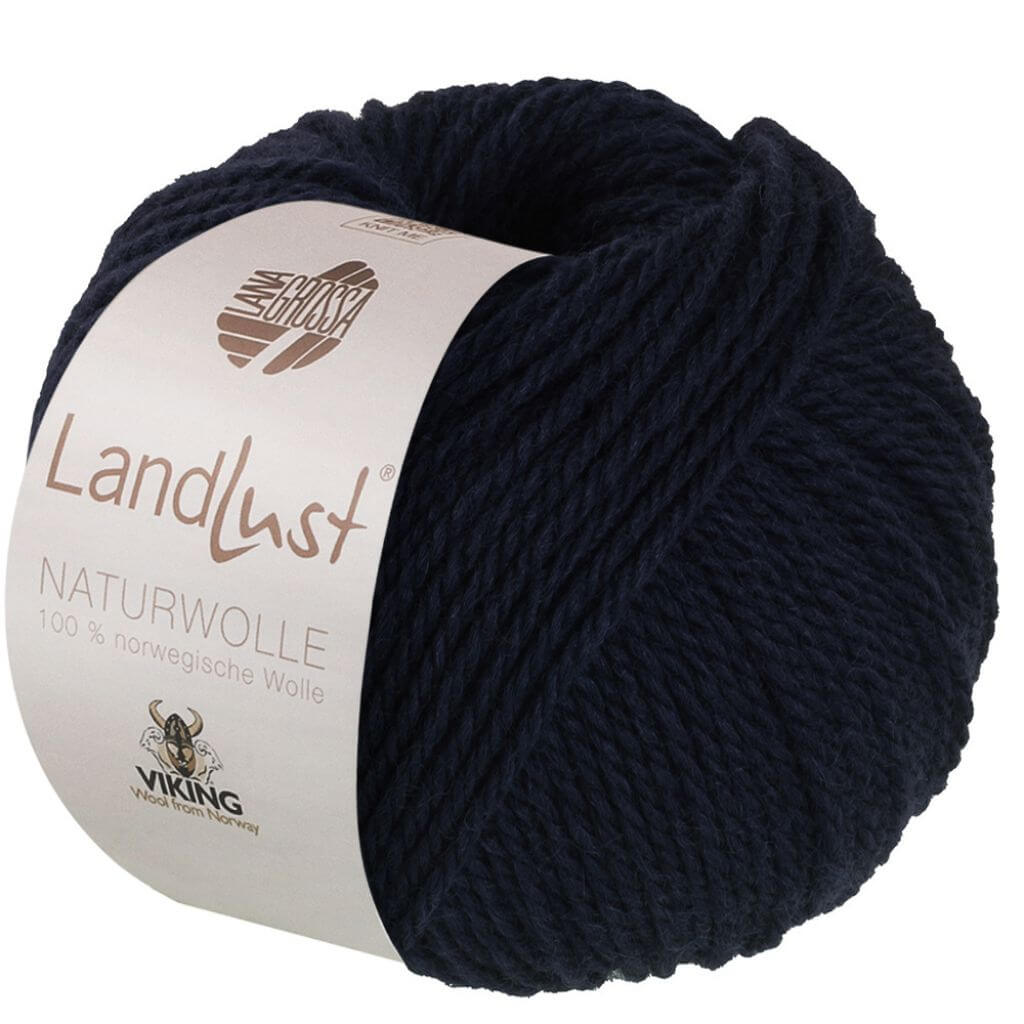 Lana Grossa Landlust Naturwolle, Farbe 5 Schwarzblau – Schurwolle bei Lieblingsgarn