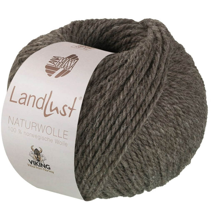 Lana Grossa Landlust Naturwolle, Farbe 14 Graubraun – Schurwolle bei Lieblingsgarn