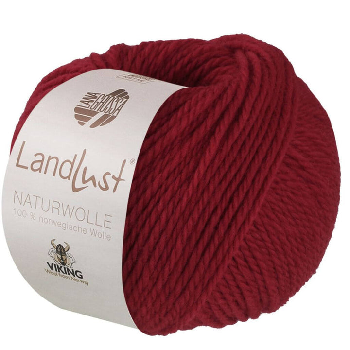 Lana Grossa Landlust Naturwolle, Farbe 21 Rot – Schurwolle bei Lieblingsgarn