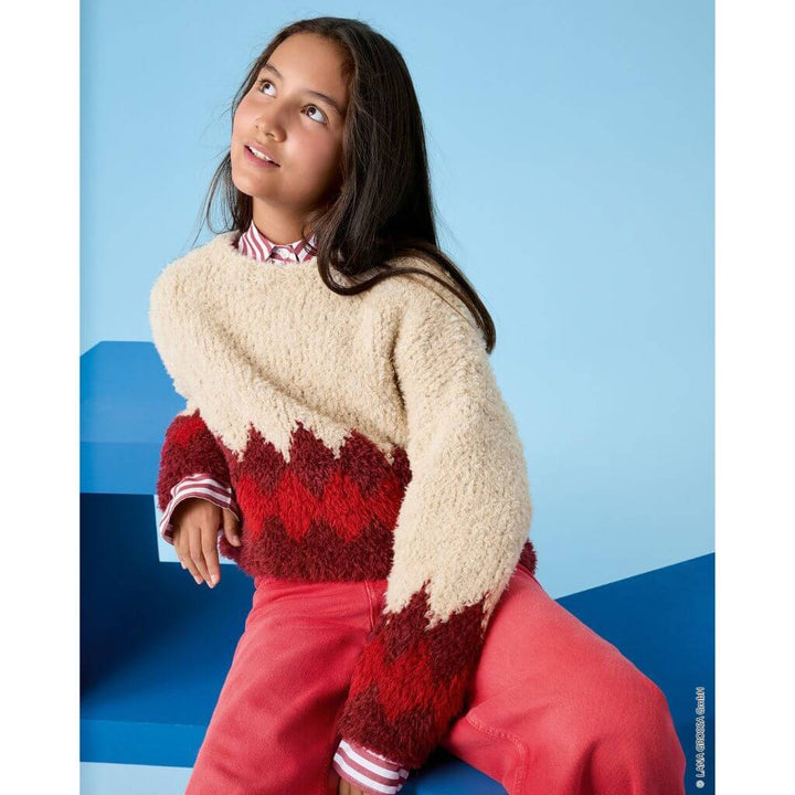 Lana Grossa Kinderpullover mit Zackenmuster Strickanleitung – Bild 3 von 4 bei bei bei bei bei bei bei bei Lieblingsgarn