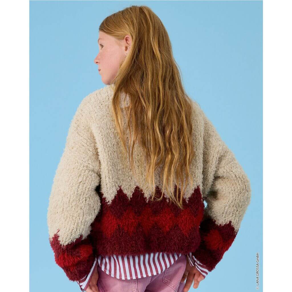 Lana Grossa Kinderpullover mit Zackenmuster Strickanleitung – Bild 4 von 4 bei bei bei bei bei bei bei bei Lieblingsgarn
