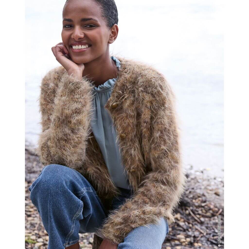 Lana Grossa Pattern Strickjacke mit Taschen Strickanleitung - Lana Grossa (Heft) bei bei bei bei bei bei bei Lieblingsgarn