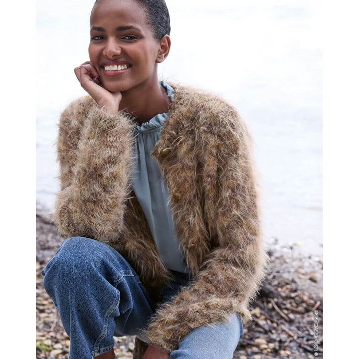Lana Grossa Pattern Strickjacke mit Taschen Strickanleitung - Lana Grossa (Heft) bei bei bei bei bei bei bei Lieblingsgarn