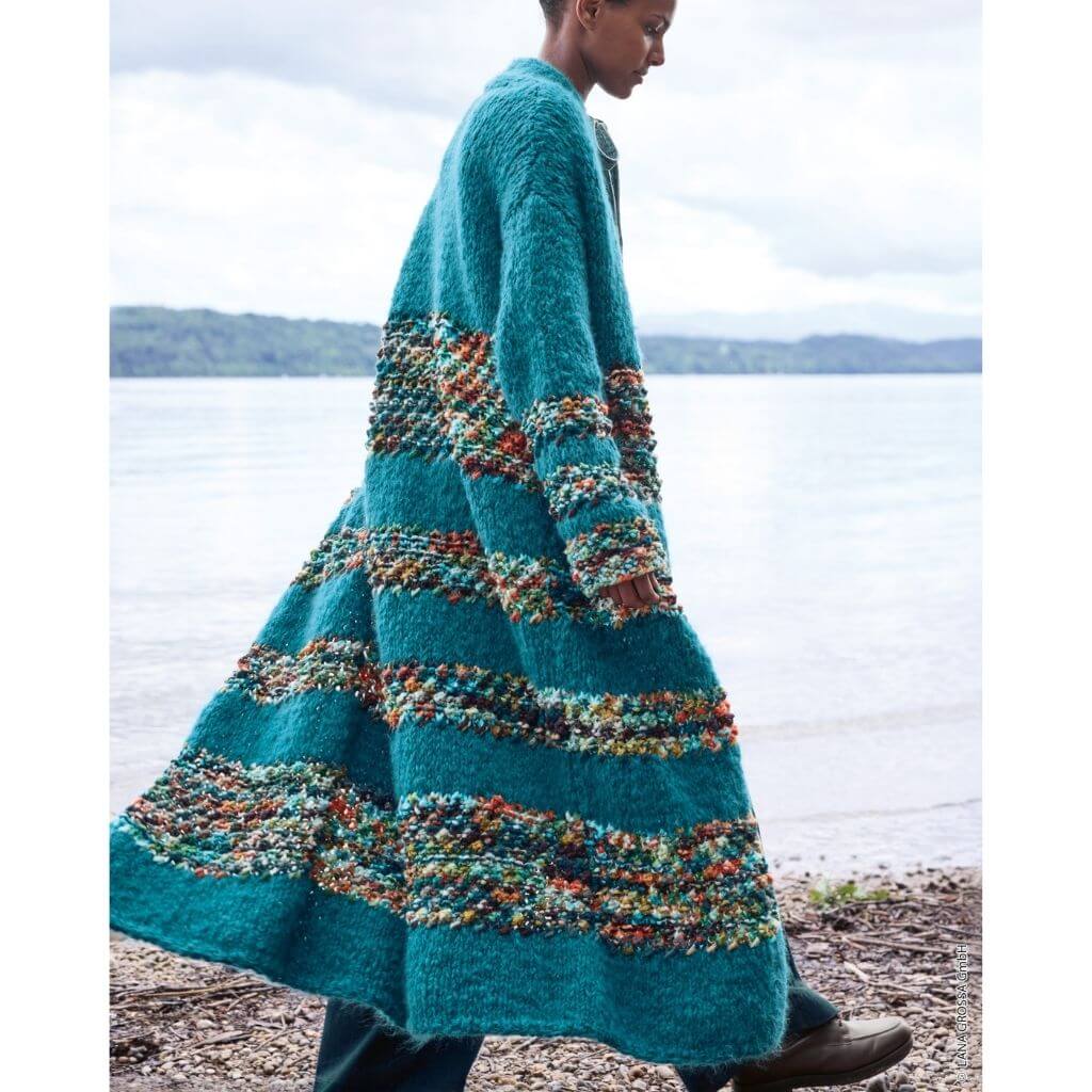 Lana Grossa Pattern Streifenmantel Strickanleitung - Lana Grossa (Heft) bei bei bei bei bei bei bei bei bei bei Lieblingsgarn