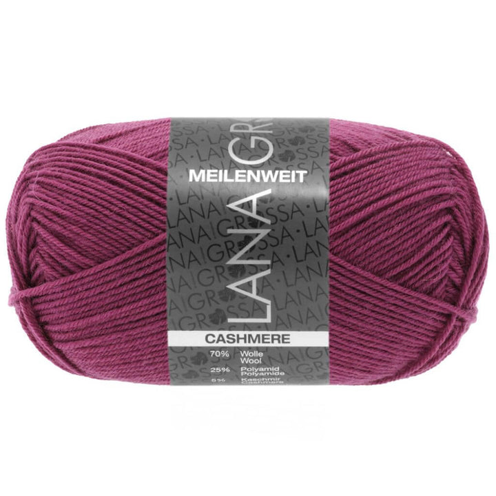 Lana Grossa Meilenweit 50 Cashmere, Farbe 52 Fuchsia – Kaschmir, Polyamid und Schurwolle bei Lieblingsgarn