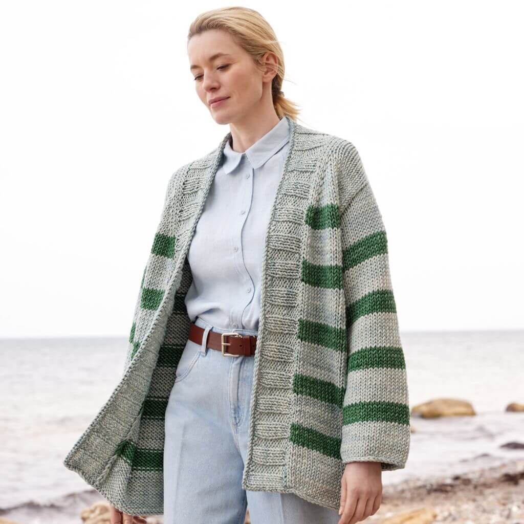 Lana Grossa Top Down Streifenjacke Strickanleitung - Lana Grossa (Heft) bei bei bei bei bei bei bei bei bei bei Lieblingsgarn