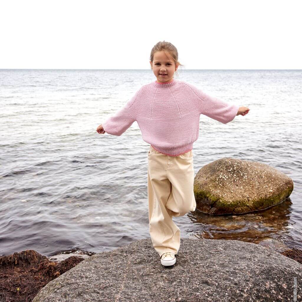 Lana Grossa Top Down Kinderpullover Strickanleitung - Lana Grossa (Heft) bei bei bei bei bei bei bei bei bei Lieblingsgarn