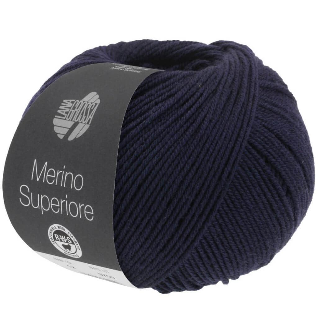Lana Grossa Merino Superiore, Farbe 21 Nachtblau – Merino und Schurwolle bei Lieblingsgarn