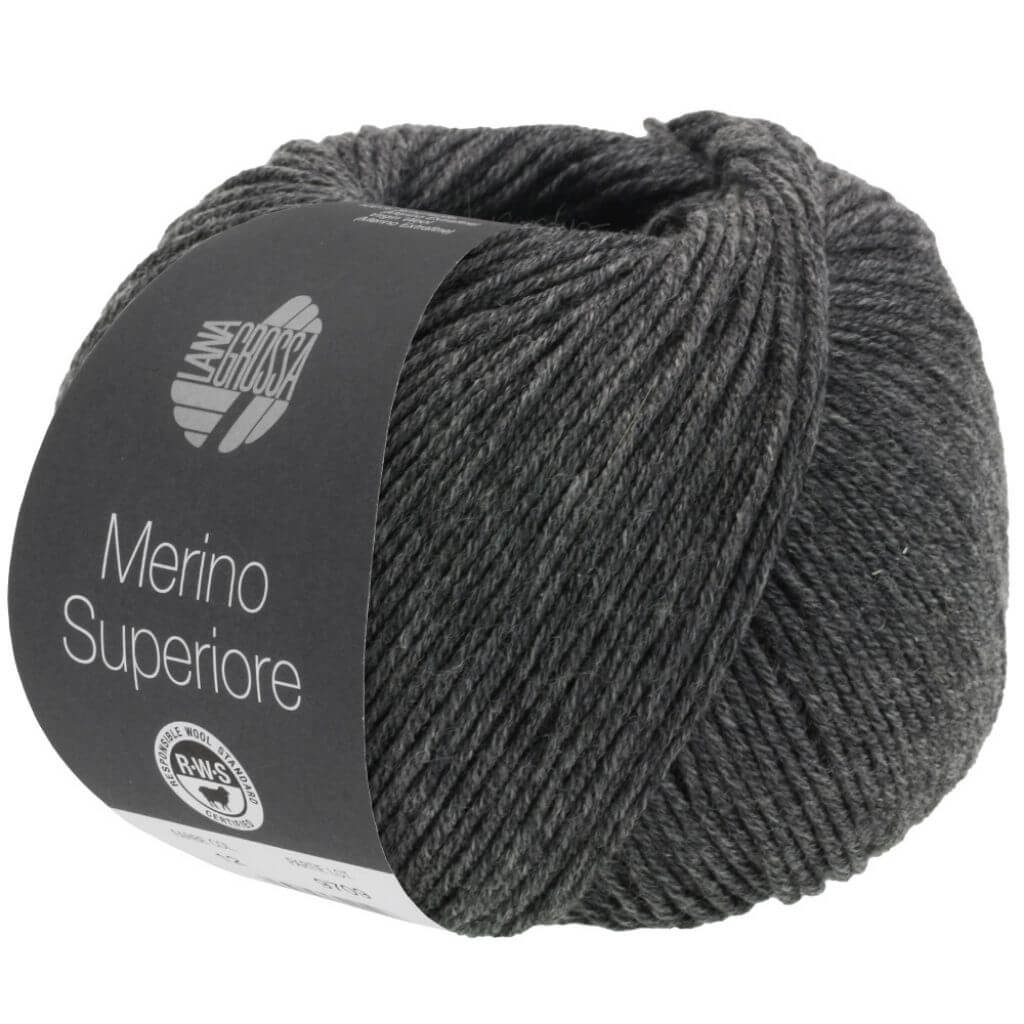 Lana Grossa Merino Superiore, Farbe 6 Dunkelgrau – Merino und Schurwolle bei Lieblingsgarn