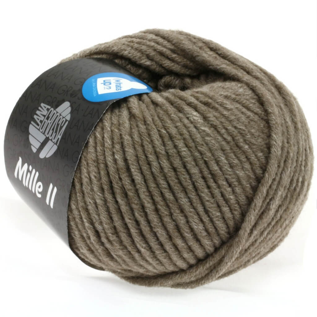Lana Grossa Mille II 50g, Farbe 052 Taupe – Acryl, Merino und Schurwolle bei Lieblingsgarn