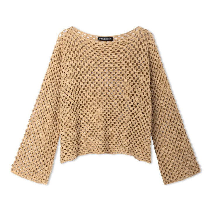 Lana Grossa GmbH Pattern Pullover Top-Down im Gittermuster Häkelanleitung - Lana Grossa (Heft) bei bei bei bei Lieblingsgarn