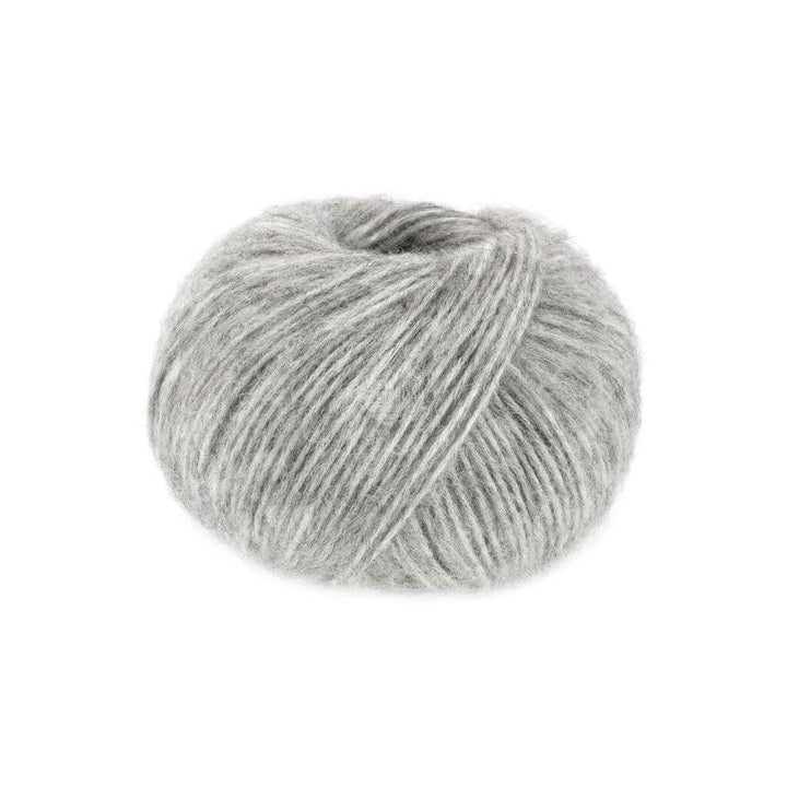 Lana Grossa Natural Alpaca Pelo, Farbe 3 Hellgrau meliert – Alpaka, Baumwolle und Merino bei Lieblingsgarn