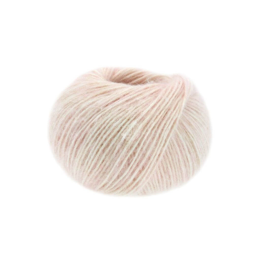 Lana Grossa Natural Alpaca Pelo, Farbe 11 Zartrosa meliert – Alpaka, Baumwolle und Merino bei Lieblingsgarn