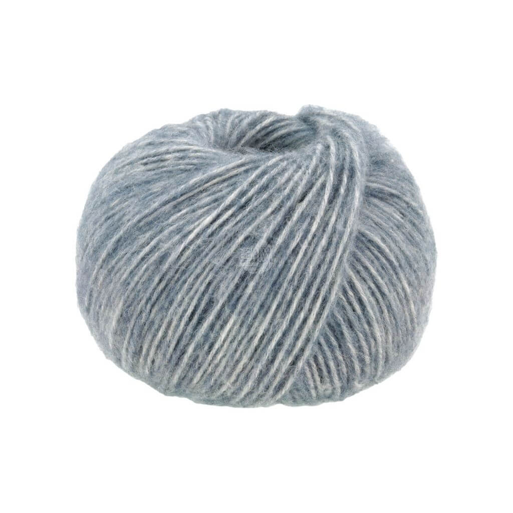 Lana Grossa Natural Alpaca Pelo, Farbe 17 Graublau meliert – Alpaka, Baumwolle und Merino bei Lieblingsgarn