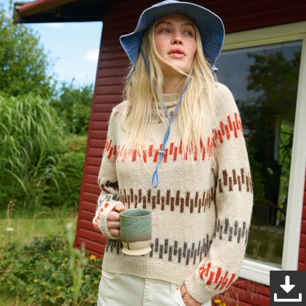 Lana Grossa Pattern Raglan Pullover Strickset - Lana Grossa (PDF) bei bei bei bei bei bei bei bei bei bei bei Lieblingsgarn