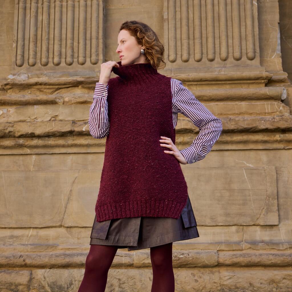 Lana Grossa Long-Pullunder Strickanleitung - Lana Grossa (Heft) bei bei bei bei bei bei bei bei bei bei bei Lieblingsgarn