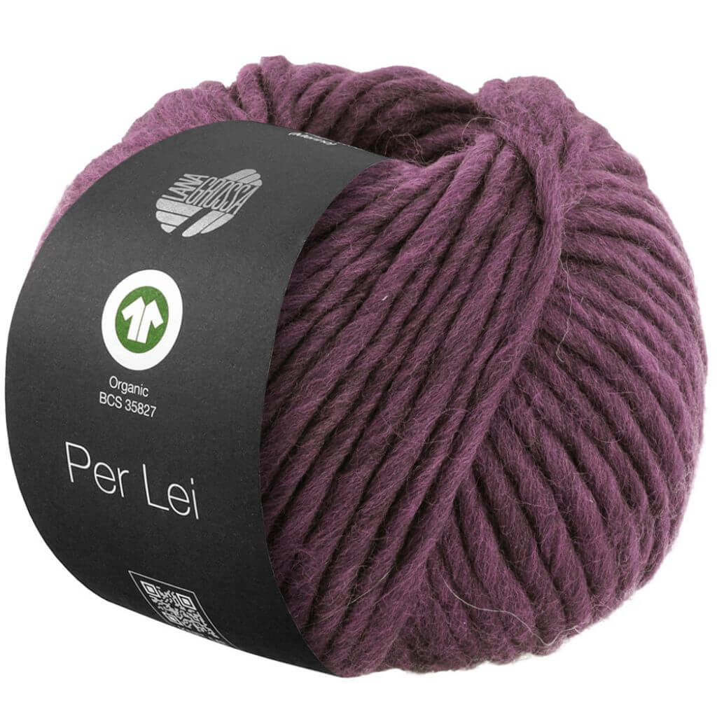 Lana Grossa Per Lei Gots 50 g, Farbe 56 Mauve – Schurwolle bei Lieblingsgarn
