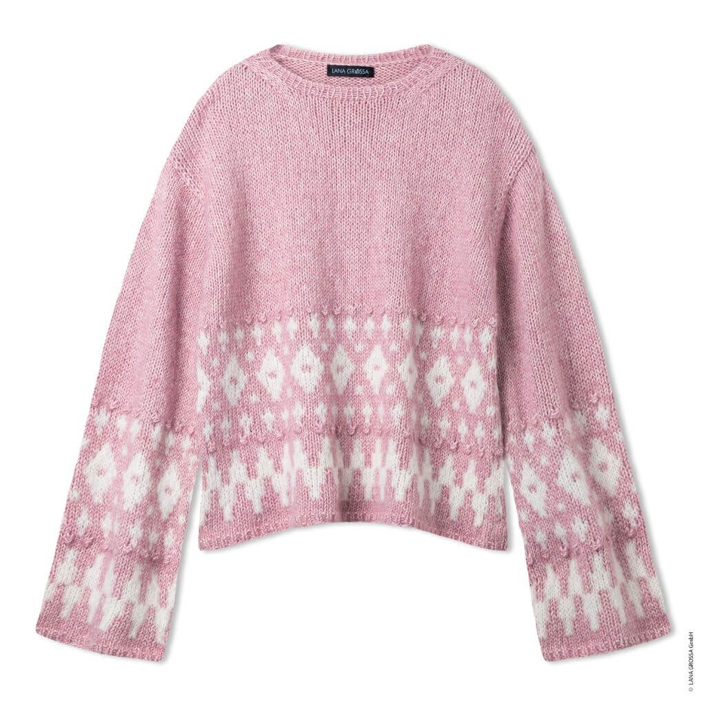 Lana Grossa Pullover mit Noppen Strickanleitung - Lana Grossa (Heft) bei bei bei bei bei bei bei bei bei bei Lieblingsgarn