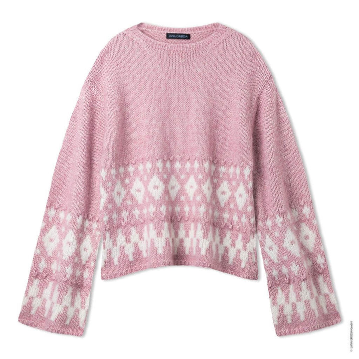 Lana Grossa Pullover mit Noppen Strickanleitung - Lana Grossa (Heft) bei bei bei bei bei bei bei bei bei bei Lieblingsgarn