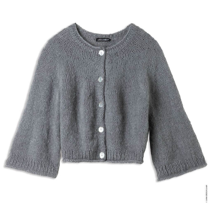Lana Grossa Rundpassen-Jacke Top-Down Strickanleitung - Lana Grossa (Heft) bei bei bei bei bei bei bei bei Lieblingsgarn