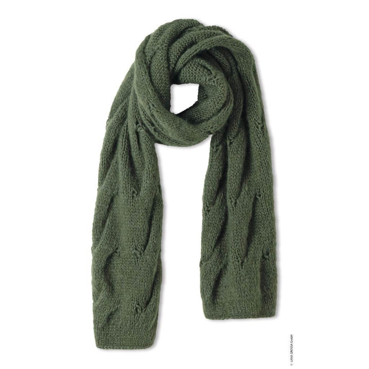 Lana Grossa Schal mit Zopfmuster Strickanleitung - Lana Grossa (Heft) bei bei bei bei bei bei bei bei bei bei Lieblingsgarn