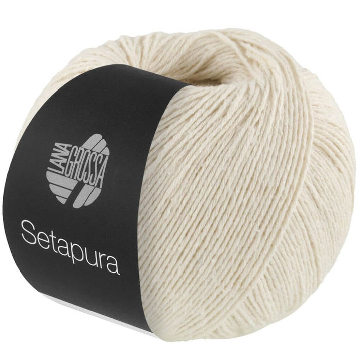 Lana Grossa Setapura, Farbe 15 Creme – Seide bei Lieblingsgarn